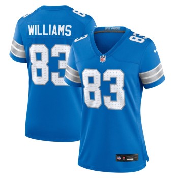 Women's Detroit Lions Isaiah Williams Blue Game Jersey Women's Detroit Lions Isaiah Williams Blue Game Jersey