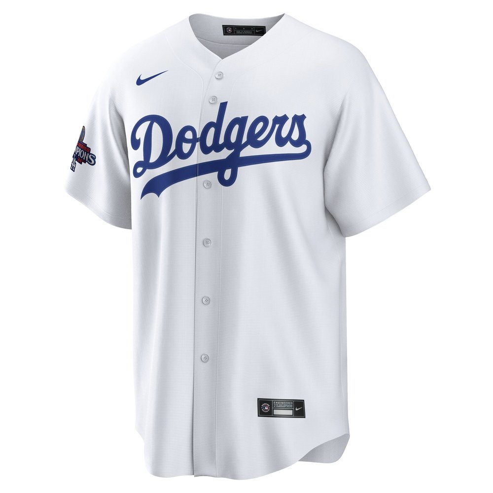 Men's Los Angeles Dodgers #22 Clayton Kershaw White 2024 World Series Champions Home Replica Player Jersey Men's Los Angeles Dodgers #22 Clayton Kershaw White 2024 World Series Champions Home Replica Player Jersey