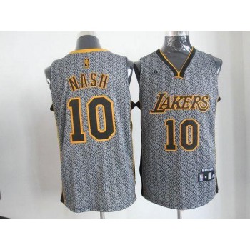 Lakers #10 Steve Nash Grey Static Fashion Stitched NBA Jersey Lakers #10 Steve Nash Grey Static Fashion Stitched NBA Jersey