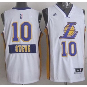 Lakers #10 Steve Nash White 2014-15 Christmas Day Stitched NBA Jersey Lakers #10 Steve Nash White 2014-15 Christmas Day Stitched NBA Jersey