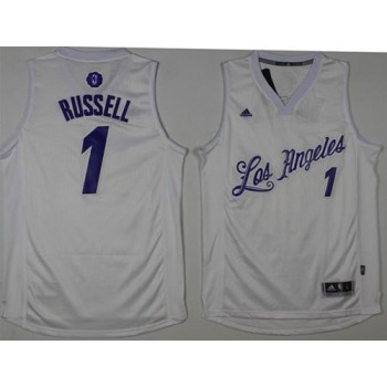 Lakers #1 D'Angelo Russell White 2016-2017 Christmas Day Stitched NBA Jersey Lakers #1 D'Angelo Russell White 2016-2017 Christmas Day Stitched NBA Jersey