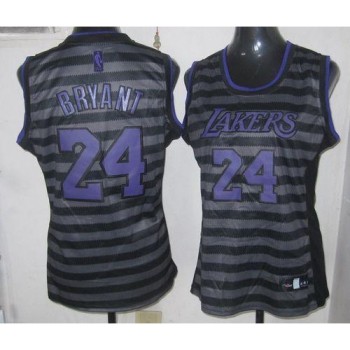 Lakers #24 Kobe Bryant Black/Grey Women's Groove Stitched NBA Jersey Lakers #24 Kobe Bryant Black/Grey Women's Groove Stitched NBA Jersey