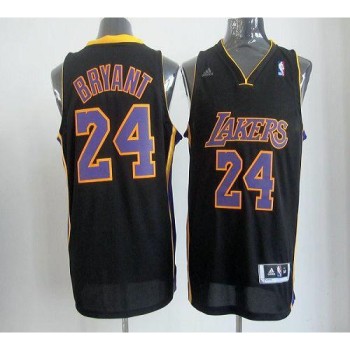 Lakers #24 Kobe Bryant Black With Purple NO. Stitched NBA Jersey Lakers #24 Kobe Bryant Black With Purple NO. Stitched NBA Jersey