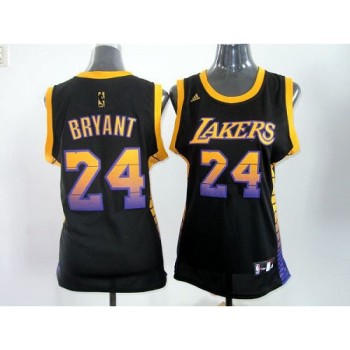 Lakers #24 Kobe Bryant Black Women's Vibe Stitched NBA Jersey Lakers #24 Kobe Bryant Black Women's Vibe Stitched NBA Jersey