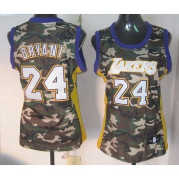 Lakers #24 Kobe Bryant Camo Stealth Collection Women's Stitched NBA Jersey Lakers #24 Kobe Bryant Camo Stealth Collection Women's Stitched NBA Jersey