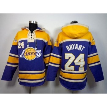 Lakers #24 Kobe Bryant Purple Sawyer Hooded Sweatshirt NBA Hoodie Lakers #24 Kobe Bryant Purple Sawyer Hooded Sweatshirt NBA Hoodie