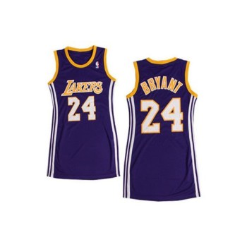 Lakers #24 Kobe Bryant Purple Women's Dress Stitched NBA Jersey Lakers #24 Kobe Bryant Purple Women's Dress Stitched NBA Jersey