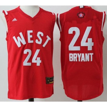 Lakers #24 Kobe Bryant Red 2016 All Star Stitched NBA Jersey