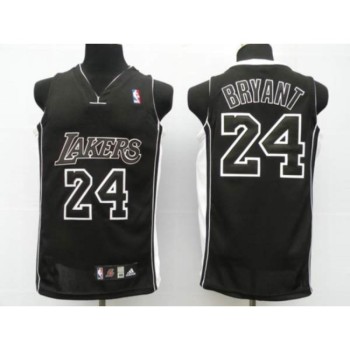 Lakers #24 Kobe Bryant Stitched Black Black Shadow NBA Jersey Lakers #24 Kobe Bryant Stitched Black Black Shadow NBA Jersey
