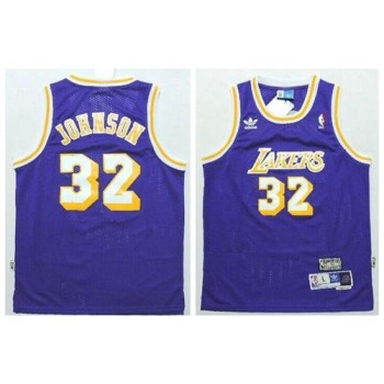 Lakers #32 Magic Johnson Purple Throwback Stitched Youth NBA Jersey Lakers #32 Magic Johnson Purple Throwback Stitched Youth NBA Jersey
