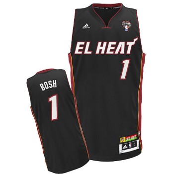 Latin Nights Heat #1 Chris Bosh Black Stitched NBA Jersey Latin Nights Heat #1 Chris Bosh Black Stitched NBA Jersey