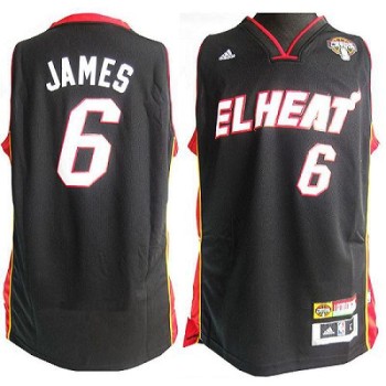 Latin Nights Heat #6 LeBron James Black Stitched NBA Jersey Latin Nights Heat #6 LeBron James Black Stitched NBA Jersey