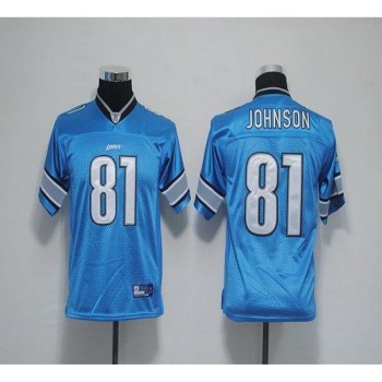 Lions #81 Calvin Johnson Blue EStitched Youth NFL Jersey Lions #81 Calvin Johnson Blue EStitched Youth NFL Jersey