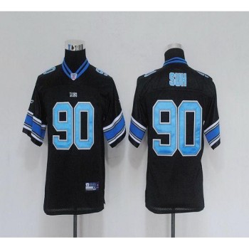 Lions #90 Ndamukong Suh Black EStitched Youth NFL Jersey Lions #90 Ndamukong Suh Black EStitched Youth NFL Jersey