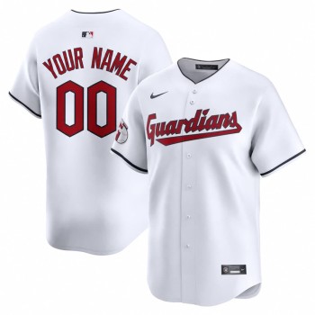 Youth Cleveland Guardians White Vapor Premium Limited Custom Jersey