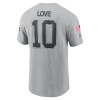 Men's Green Bay Packers #10 Jordan Love Gray 2024 Salute To Service Name & Number T-Shirt
