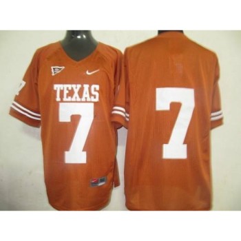 Longhorns #7 Orange Stitched NCAA Jersey Longhorns #7 Orange Stitched NCAA Jersey