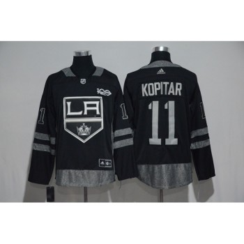 Los Angeles Kings #11 Anze Kopitar Black Men's 1917-2017 100th Anniversary  Stitched NHL Jersey Los Angeles Kings #11 Anze Kopitar Black Men's 1917-2017 100th Anniversary  Stitched NHL Jersey