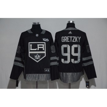 Los Angeles Kings #99 Wayne Gretzky Black Men's 1917-2017 100th Anniversary  Stitched NHL Jersey Los Angeles Kings #99 Wayne Gretzky Black Men's 1917-2017 100th Anniversary  Stitched NHL Jersey