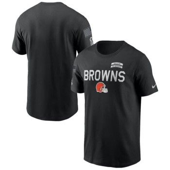 Men's Cleveland Browns Black 2026 Salute to Service Sideline Dri-FIT T-Shirt
