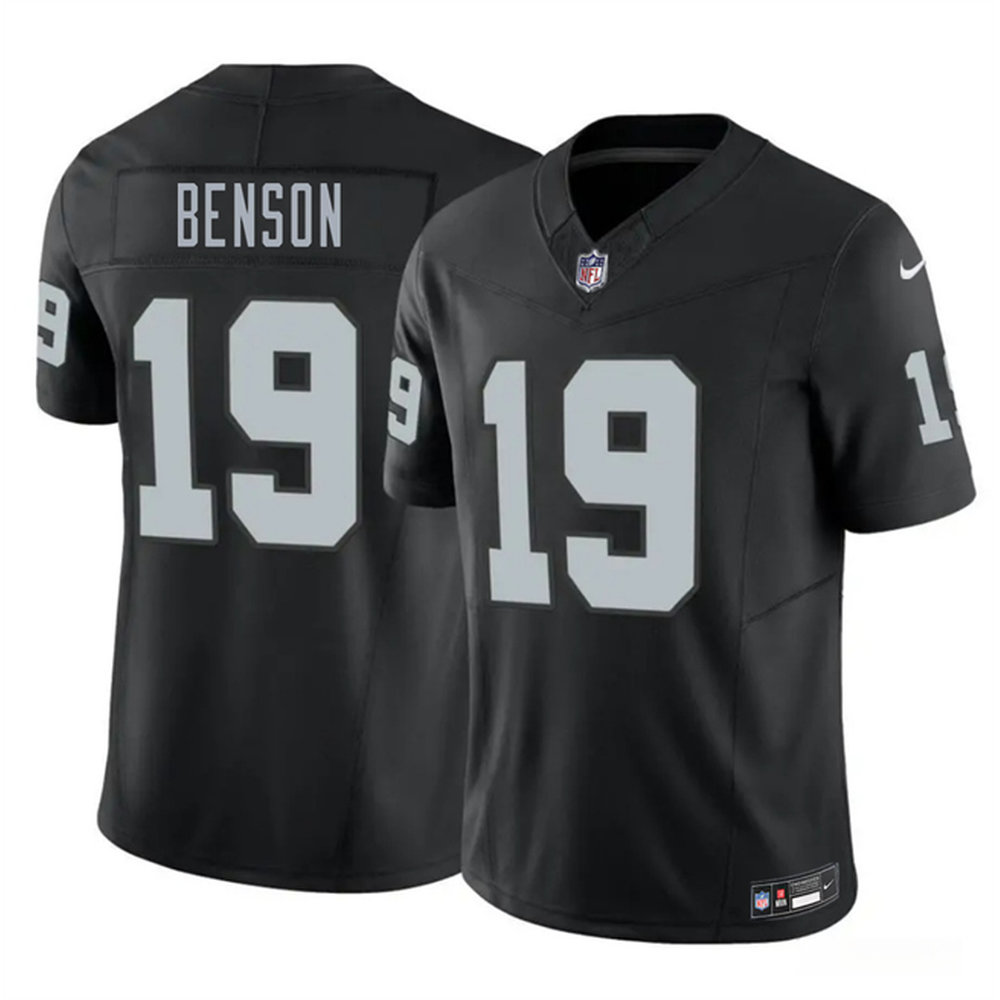 Youth Las Vegas Raiders #19 Malik Benson Black 2026 NFL Draft Vapor F.U.S.E. Limited Jersey