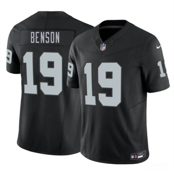Youth Las Vegas Raiders #19 Malik Benson Black 2026 NFL Draft Vapor F.U.S.E. Limited Jersey