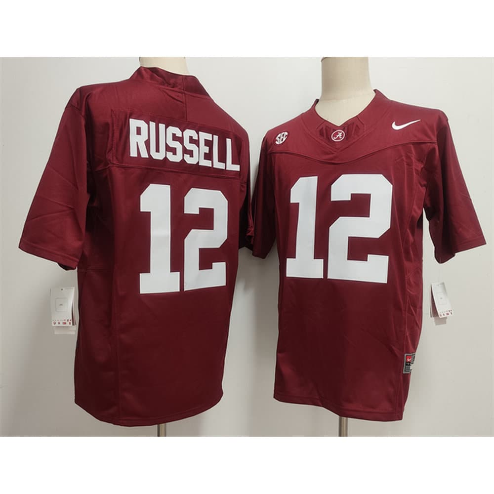Men's Alabama Crimson Tide #12 Keelon Russell Red 2026 Vapor F.U.S.E. Limited Jersey