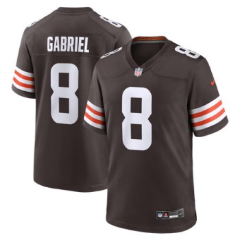 Men's Cleveland Browns #8 Dillon Gabriel Nike Brown Team Game Jersey Men's Cleveland Browns #8 Dillon Gabriel Nike Brown Team Game Jersey