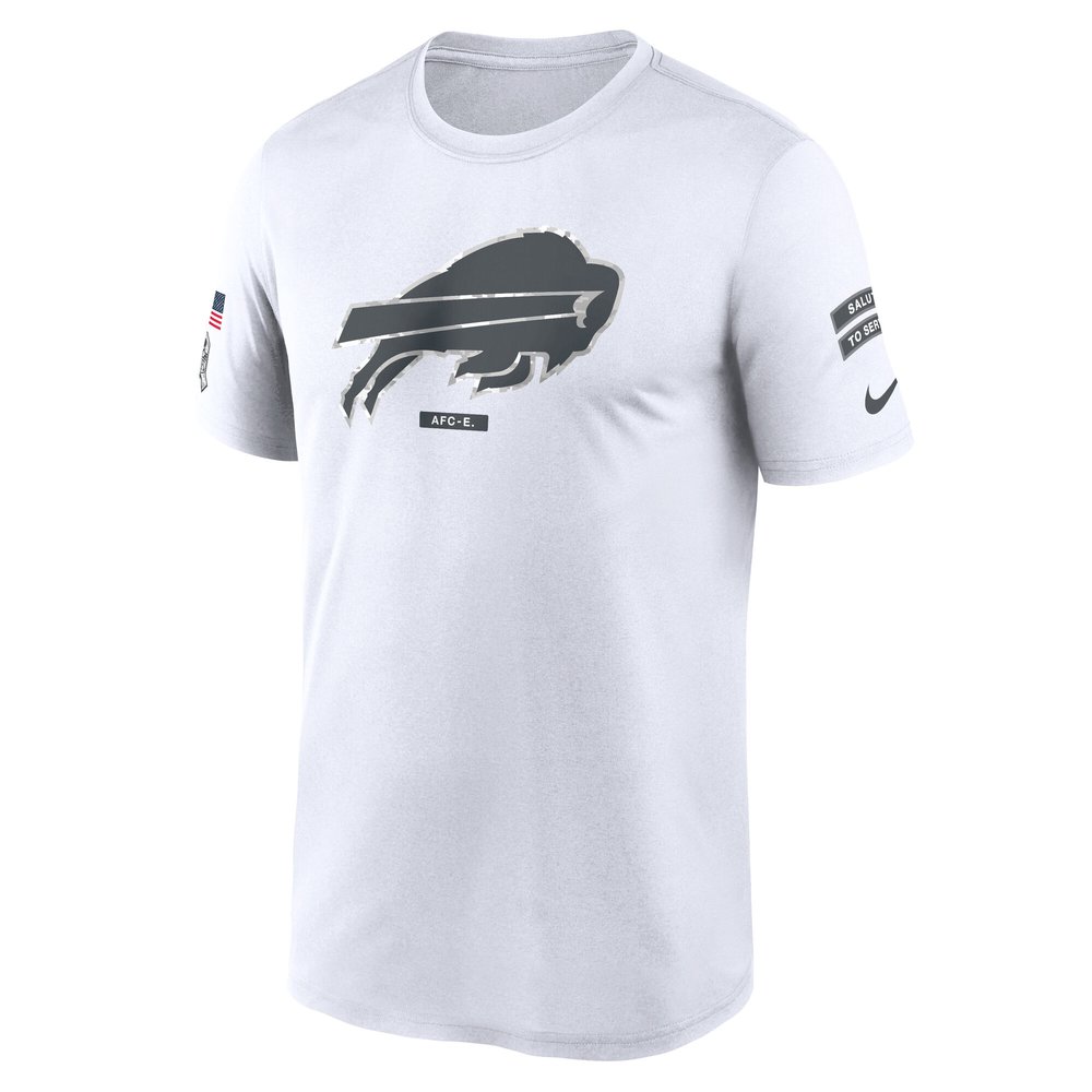 Men's Buffalo Bills White 2024 Salute To Service Legend Performance T-Shirt