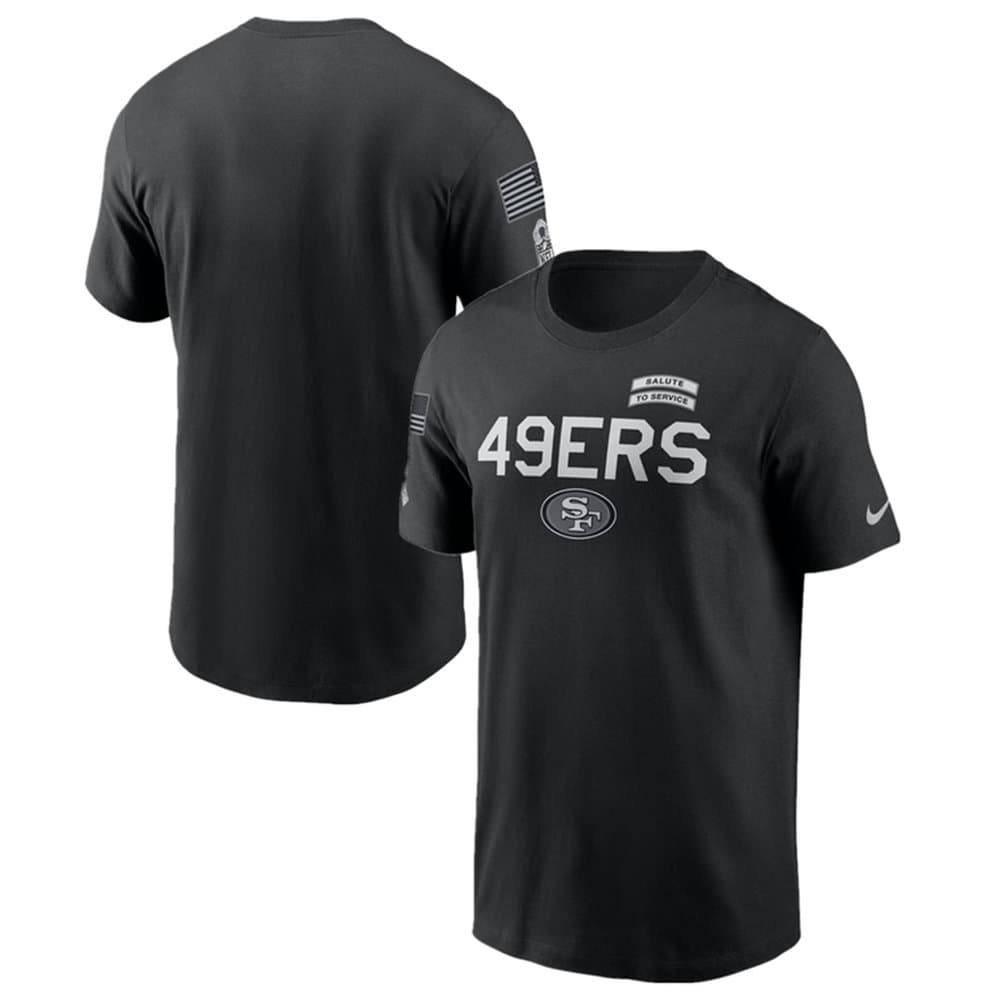 Men's San Francisco 49ers Black 2026 Salute to Service Sideline Dri-FIT T-Shirt