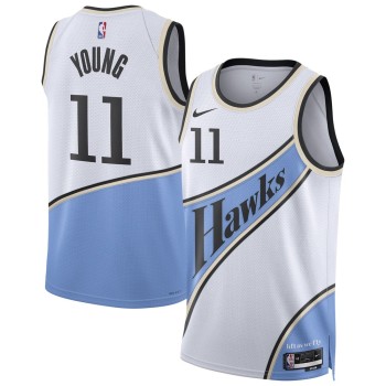 Unisex Atlanta Hawks Trae Young White 2024/25 Swingman Player Jersey - City Edition Unisex Atlanta Hawks Trae Young White 2024/25 Swingman Player Jersey - City Edition