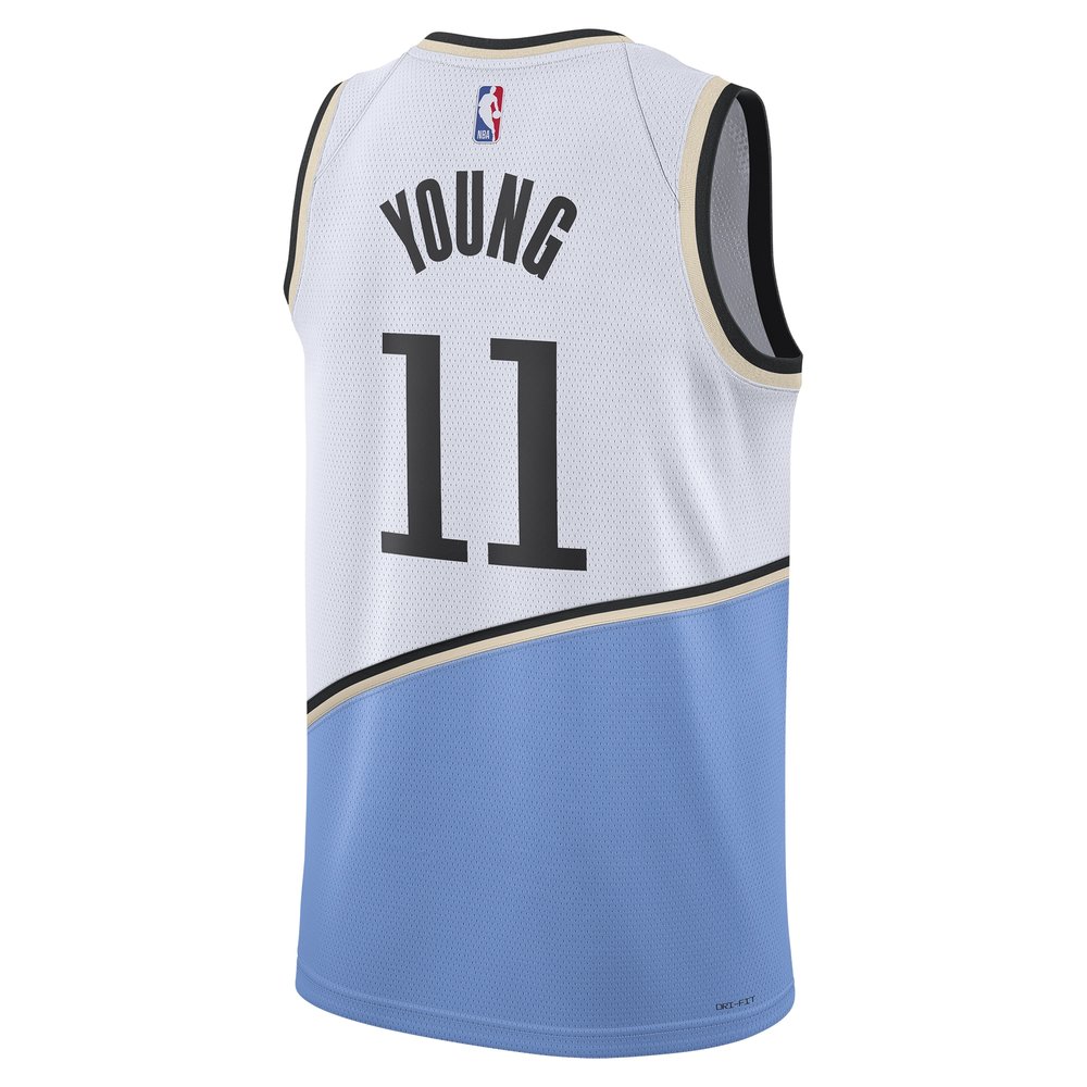 Unisex Atlanta Hawks Trae Young White 2024/25 Swingman Player Jersey - City Edition