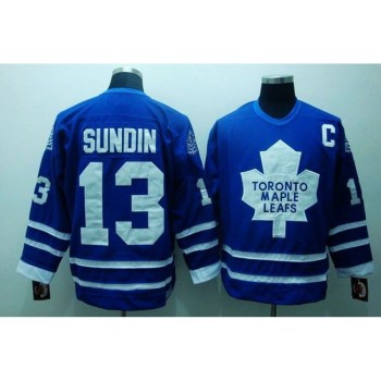 Maple Leafs #13 Mats Sundin Stitched Blue CCM Throwback NHL Jersey Maple Leafs #13 Mats Sundin Stitched Blue CCM Throwback NHL Jersey