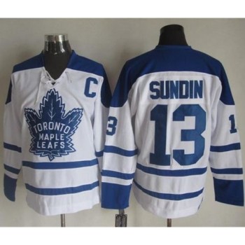 Maple Leafs #13 Mats Sundin White CCM Throwback Winter Classic Stitched NHL Jersey Maple Leafs #13 Mats Sundin White CCM Throwback Winter Classic Stitched NHL Jersey