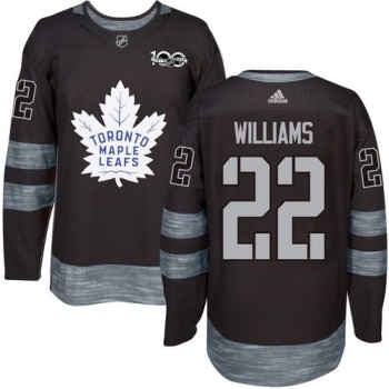 Maple Leafs #22 Tiger Williams Black 1917-2017 100th Anniversary Stitched NHL Jersey Maple Leafs #22 Tiger Williams Black 1917-2017 100th Anniversary Stitched NHL Jersey
