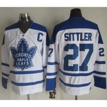 Maple Leafs #27 Darryl Sittler White CCM Throwback Winter Classic Stitched NHL Jersey Maple Leafs #27 Darryl Sittler White CCM Throwback Winter Classic Stitched NHL Jersey