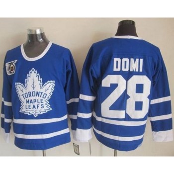 Maple Leafs #28 Tie Domi Blue 75th CCM Throwback Stitched NHL Jersey Maple Leafs #28 Tie Domi Blue 75th CCM Throwback Stitched NHL Jersey