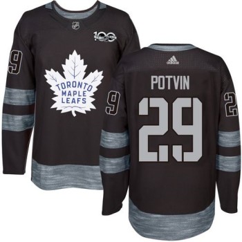 Maple Leafs #29 Felix Potvin Black 1917-2017 100th Anniversary Stitched NHL Jersey Maple Leafs #29 Felix Potvin Black 1917-2017 100th Anniversary Stitched NHL Jersey