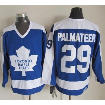 Maple Leafs #29 Mike Palmateer Blue/White CCM Throwback Stitched NHL Jersey Maple Leafs #29 Mike Palmateer Blue/White CCM Throwback Stitched NHL Jersey