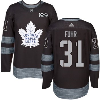 Maple Leafs #31 Grant Fuhr Black 1917-2017 100th Anniversary Stitched NHL Jersey Maple Leafs #31 Grant Fuhr Black 1917-2017 100th Anniversary Stitched NHL Jersey