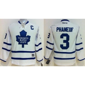 Maple Leafs #3 Dion Phaneuf White Stitched Youth NHL Jersey Maple Leafs #3 Dion Phaneuf White Stitched Youth NHL Jersey