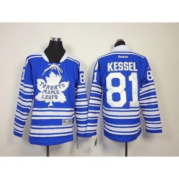 Maple Leafs #81 Phil Kessel Blue 2014 Winter Classic Stitched Youth NHL Jersey