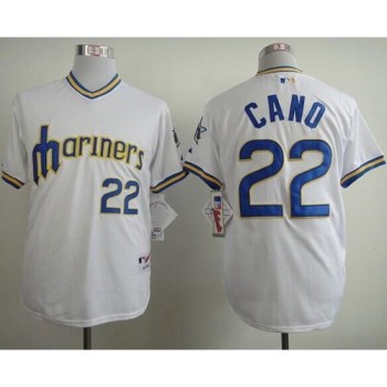 Mariners #22 Robinson Cano White 1979 Turn Back The Clock Stitched MLB Jersey Mariners #22 Robinson Cano White 1979 Turn Back The Clock Stitched MLB Jersey