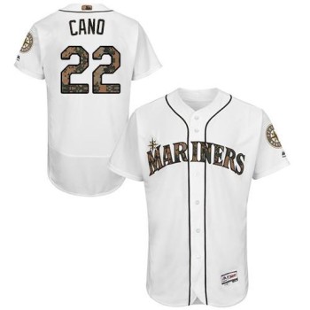 Mariners #22 Robinson Cano White Flexbase Authentic Collection 2016 Memorial Day Stitched MLB Jersey Mariners #22 Robinson Cano White Flexbase Authentic Collection 2016 Memorial Day Stitched MLB Jersey