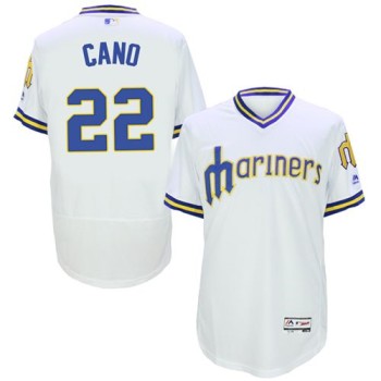 Mariners #22 Robinson Cano White Flexbase Authentic Collection Cooperstown Stitched MLB Jersey Mariners #22 Robinson Cano White Flexbase Authentic Collection Cooperstown Stitched MLB Jersey