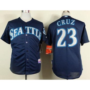 Mariners #23 Nelson Cruz Navy Blue Cool Base Stitched MLB Jersey Mariners #23 Nelson Cruz Navy Blue Cool Base Stitched MLB Jersey