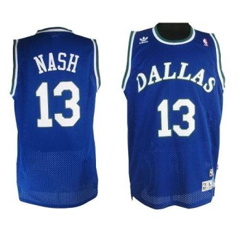 Mavericks #13 Steve Nash Blue Stitched NBA Throwback Jersey Mavericks #13 Steve Nash Blue Stitched NBA Throwback Jersey