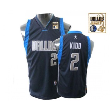 Mavericks 2011 Champions Patch #2 Jason Kidd Dark Blue Stitched Youth NBA Jersey Mavericks 2011 Champions Patch #2 Jason Kidd Dark Blue Stitched Youth NBA Jersey