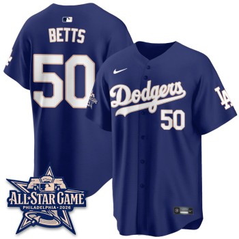 Men's Los Angeles Dodgers #50 Mookie Betts Royal 2026 MLB All-Star Jersey Men's Los Angeles Dodgers #50 Mookie Betts Royal 2026 MLB All-Star Jersey