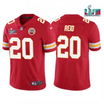 Men's Kansas City Chiefs #20 Justin Reid Red Super Bowl LVII Patch Vapor Untouchable Limited Stitched Jersey Men's Kansas City Chiefs #20 Justin Reid Red Super Bowl LVII Patch Vapor Untouchable Limited Stitched Jersey